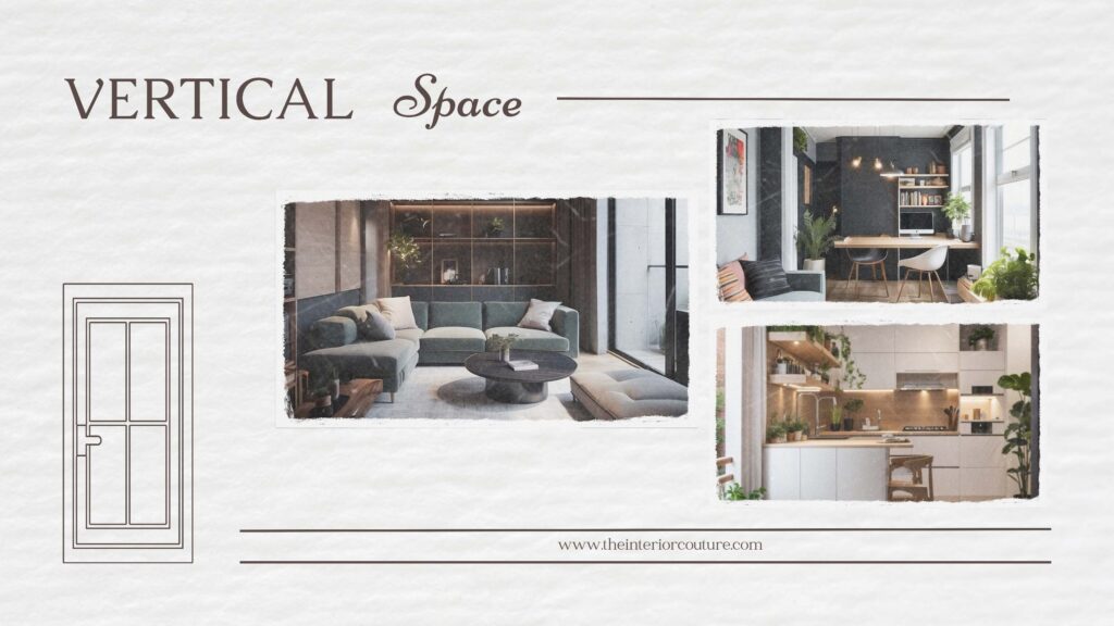 How to Maximize Small Spaces with Smart Interior Design by vertical space , Blog by the interior couture